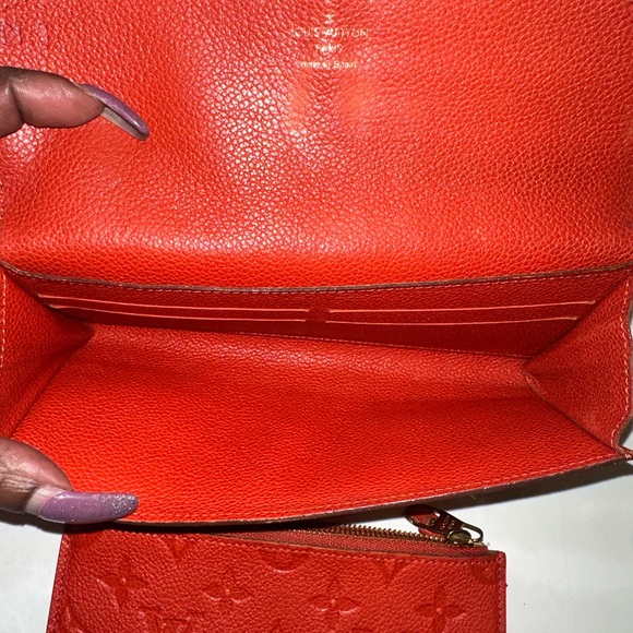 Louis Vuitton Empreinte Curieuse Red Wallet w/Insert - Gently Loved! - Picture 4 of 12